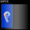 50 PCS 0.26mm 9H 2.5D Tempered Glass Film For Honor X8 5G / X8a / Play7T Pro / Play 8T Pro