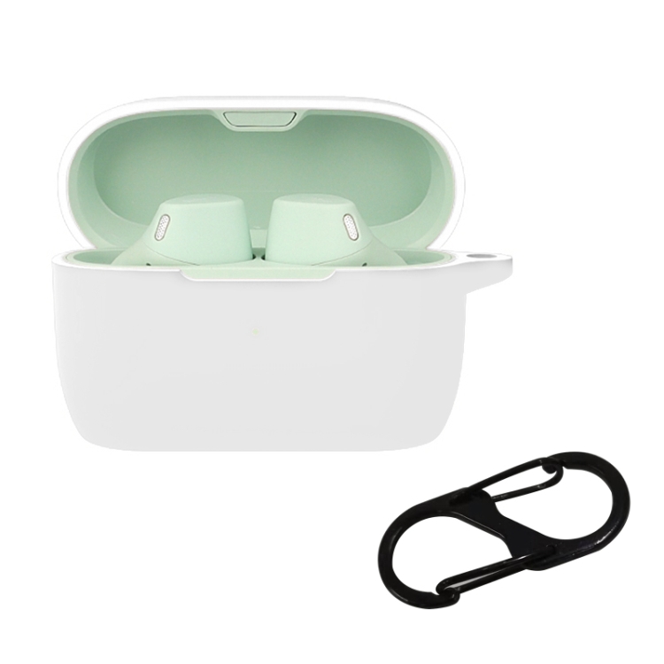 JZ-217 Silicone Bluetooth Earphone Case with Carabiner
