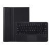 OP12-A Lambskin Texture Ultra-thin Bluetooth Keyboard Leather Case with Touchpad