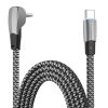 3A USB-C/Type-C to USB-C/Type-C Elbow Fast Charge Data Cable