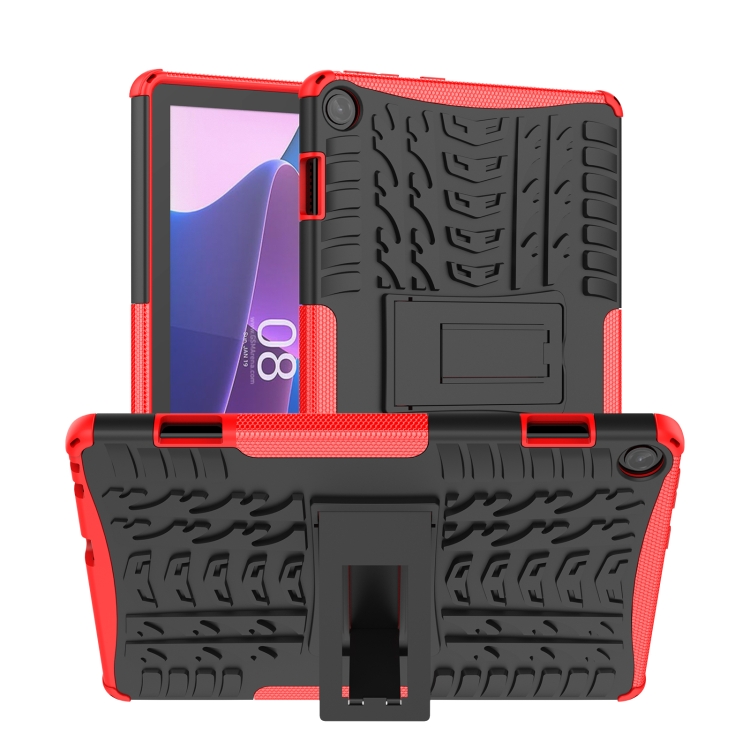 Tire Texture TPU + PC Tablet Case with Holder