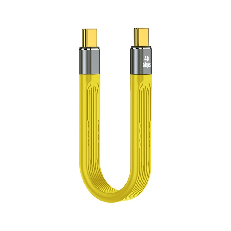 100W 40Gbps USB-C/Type-C to USB-C/Type-C FPC Flexible Data Cable, Length: 13.8cm