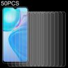 50 PCS 0.26mm 9H 2.5D Tempered Glass Film