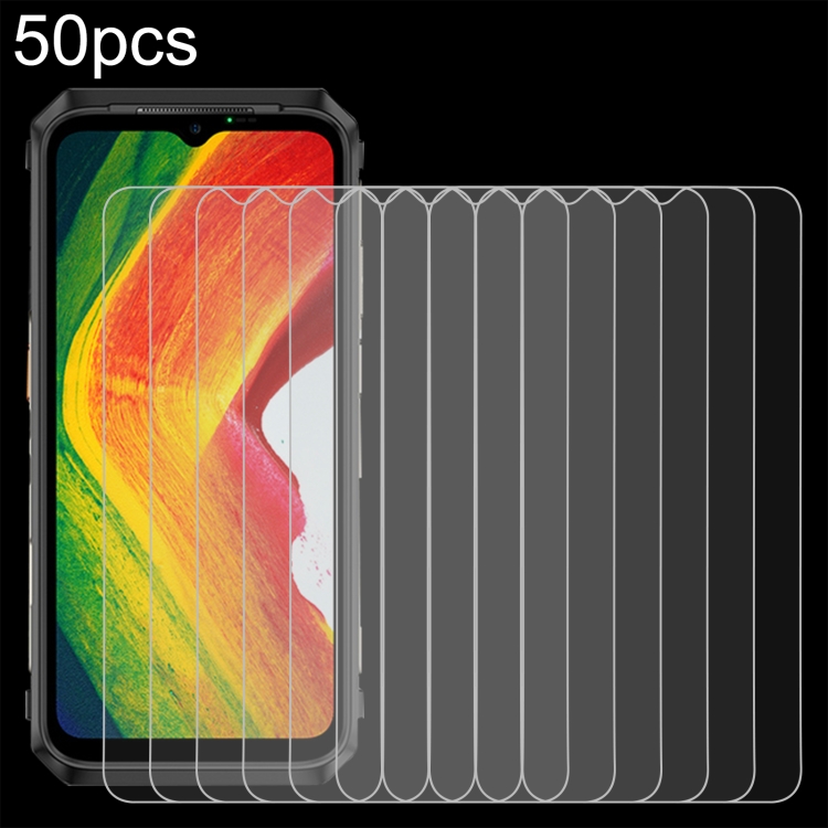 50pcs 0.26mm 9H 2.5D Tempered Glass Film