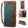 Retro Splicing Horizontal Flip Leather Case with Card Slots & Holder & Wallet