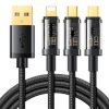 JOYROOM S-1T3015A5 1.2m 3.5A 3 in 1 USB to 8Pin + Type-C + Micro USB Fast Charging Data Cable
