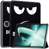 Custer Painted 3-Fold Holder Smart Leather Tablet Case