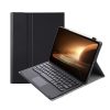 OP13-A Lambskin Texture Ultra-thin Detachable Bluetooth Keyboard Leather Case with Touchpad