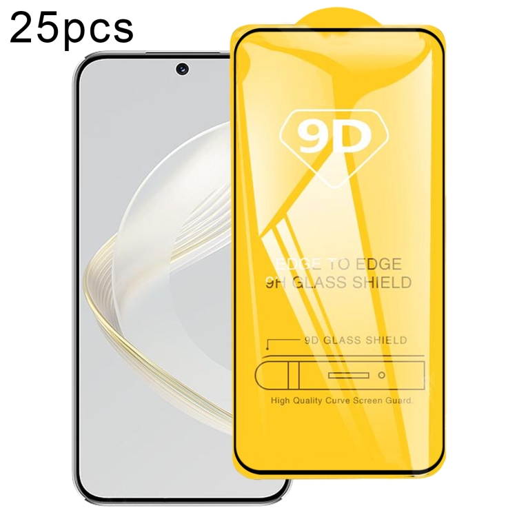 25pcs 9D Full Glue Full Screen Tempered Glass Film
