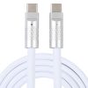 Mech Series 120W USB-C / Type-C to USB-C / Type-C Metal Plug Silicone Fast Charging Data Cable, Length: 1.2m