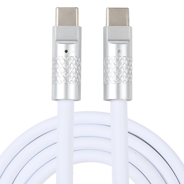Mech Series 120W USB-C / Type-C to USB-C / Type-C Metal Plug Silicone Fast Charging Data Cable, Length: 1.2m