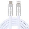 Mech Series 120W USB-C / Type-C to 8 Pin Metal Plug Silicone Fast Charging Data Cable, Length: 1.2m