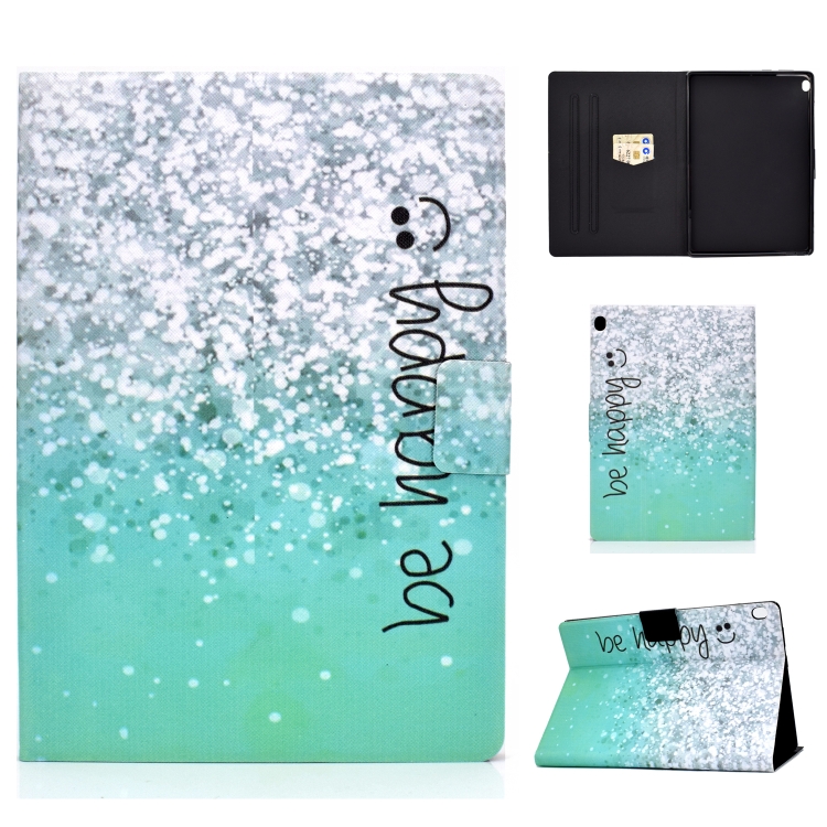 Colored Drawing Horizontal Flip Leather Case with Holder & Card Slots & Sleep / Wake-up Function