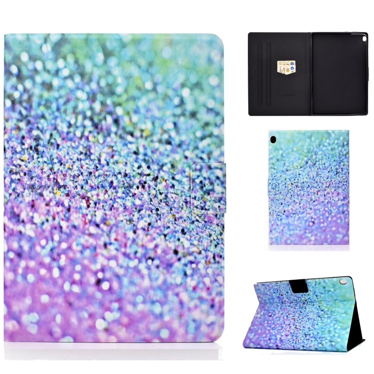 Colored Drawing Horizontal Flip Leather Case with Holder & Card Slots & Sleep / Wake-up Function