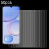 50pcs 0.26mm 9H 2.5D Tempered Glass Film