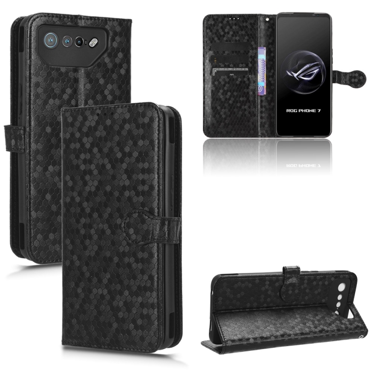 Honeycomb Dot Texture Leather Phone Case