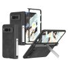 GKK Integrated Frosted Fold Hinge Leather Phone Case with Holder