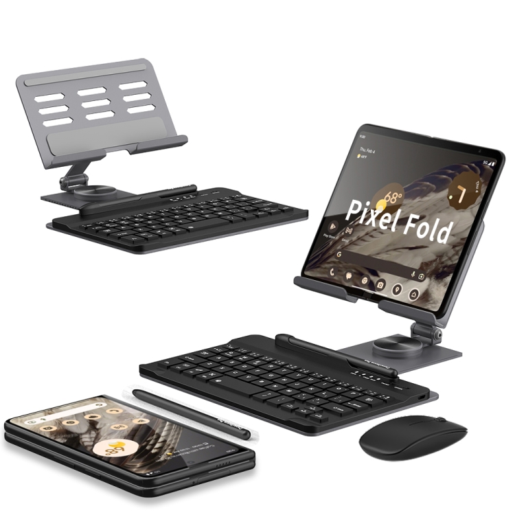 GKK Folding Bluetooth Keyboard + Holder + Pen + Mouse