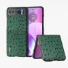 ABEEL Genuine Leather Ostrich Texture Phone Case