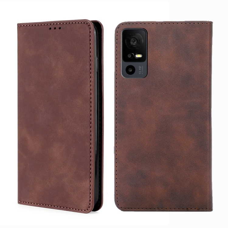 Skin Feel Magnetic Leather Phone Case