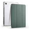 3-folding Transparent TPU Smart Leather Tablet Case with Pen Slot