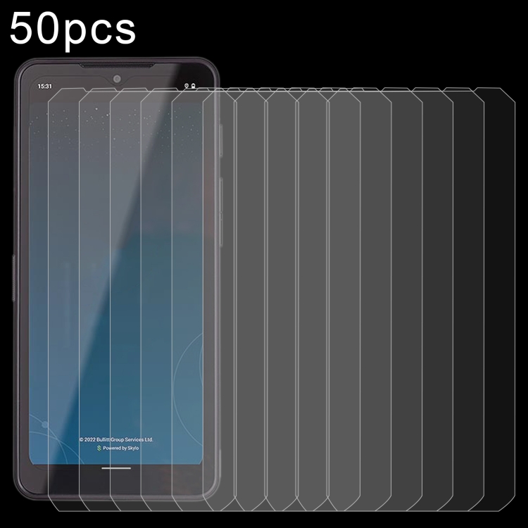 50pcs 0.26mm 9H 2.5D Tempered Glass Film