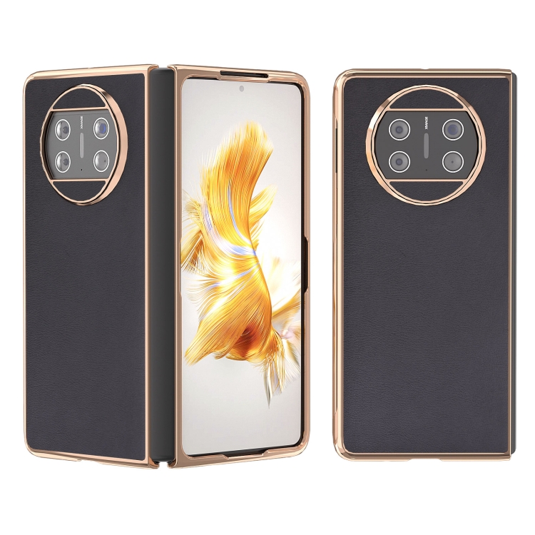 Electroplating Haze Texture PU Phone Case