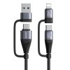 JOYROOM SA37-2T2 60W Multi-Function Series 4 in 1 Fast Charging Data Cable