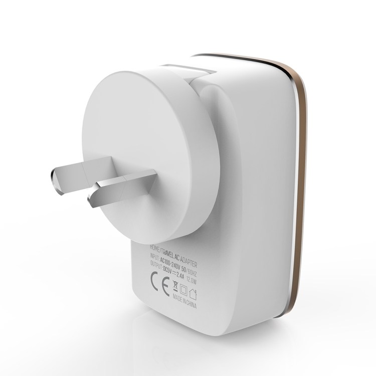 LDNIO A2204 2 in 1 12W Dual USB Interface Travel Charger Mobile Phone Charger with Micro USB Data Cable,