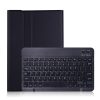 Detachable Bluetooth Keyboard Ultrathin Horizontal Flip Leather Case with Holder & Elastic Band