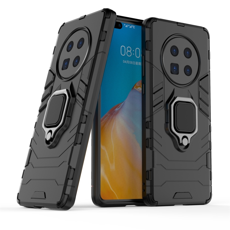 Shockproof PC + TPU Protective Case with Magnetic Ring Holder