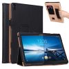 For Lenovo Tab P10 TB-X705F & Tab M10 FHD REL TB-X605FC/LC & Tab M10 TB-X605F / TB-X505F Retro Texture Horizontal Flip Leather Case with Holder & Card Slots & Hand Strap
