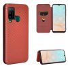 Carbon Fiber Texture Magnetic Horizontal Flip TPU + PC + PU Leather Case with Card Slot