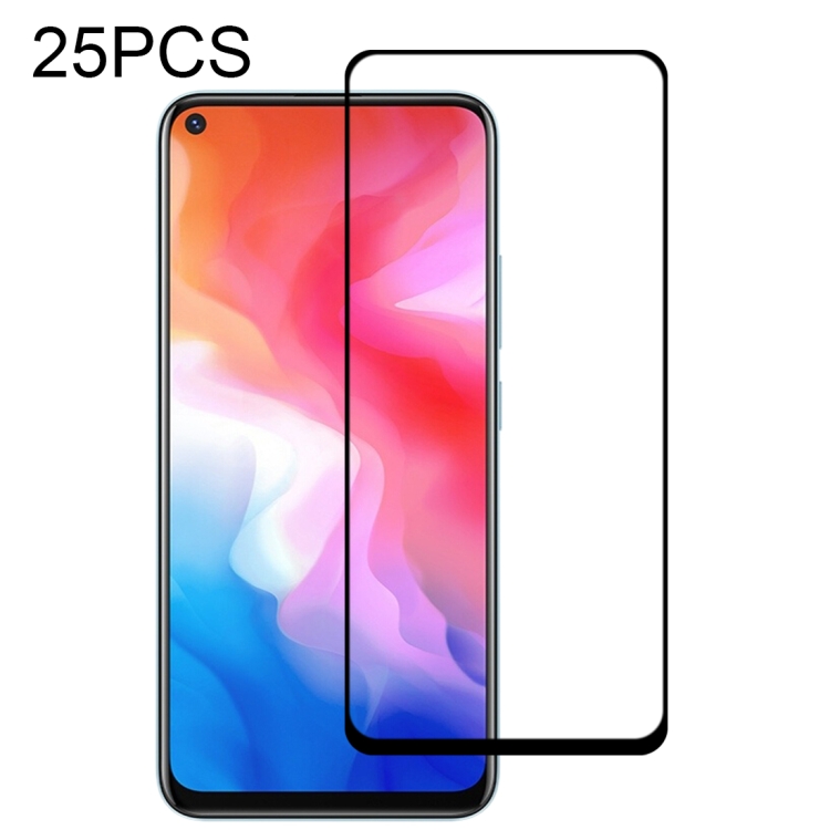 25 PCS Full Glue Full Screen Tempered Glass Film