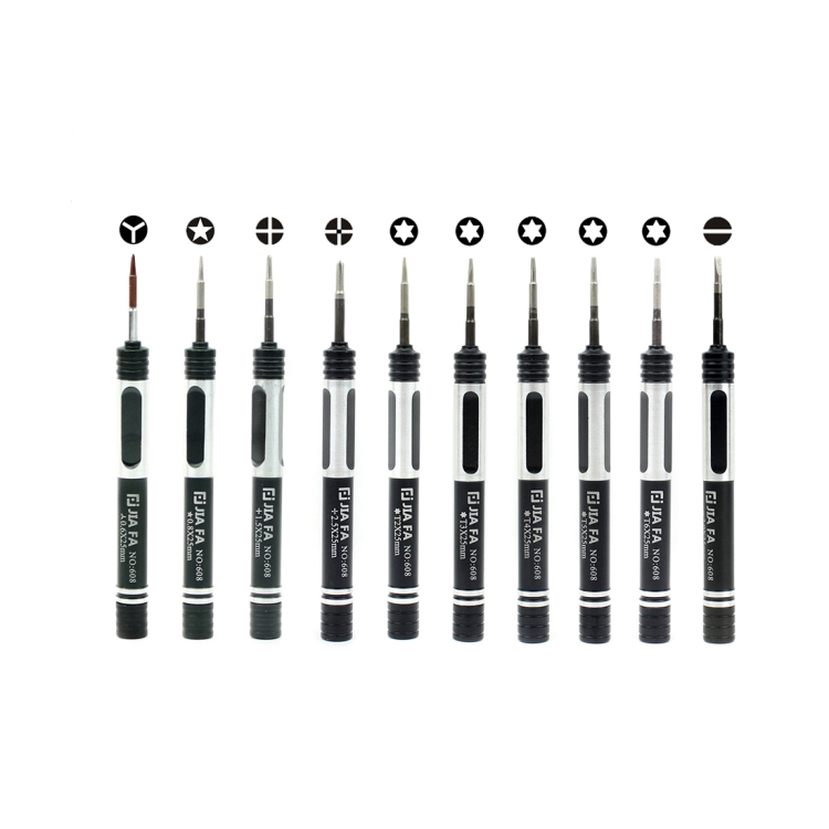 JF-8134 10 in 1 Multi-model Available Metal Mobile Phone Repair Tool Combination Screwdriver