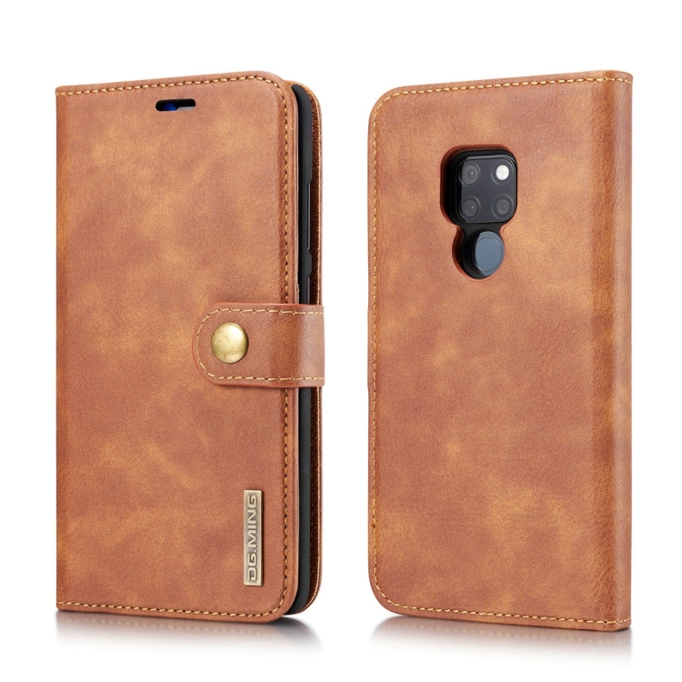 DG.MING Crazy Horse Texture Flip Detachable Magnetic Leather Case for Huawei Mate 20, with Holder & Card Slots & Wallet