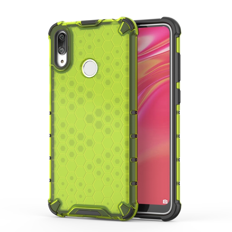 Honeycomb Shockproof PC + TPU Case for Huawei Y7(2019)