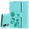 Rose Embossed Horizontal Flip PU Leather Case for Huawei P20, with Holder & Card Slots & Wallet
