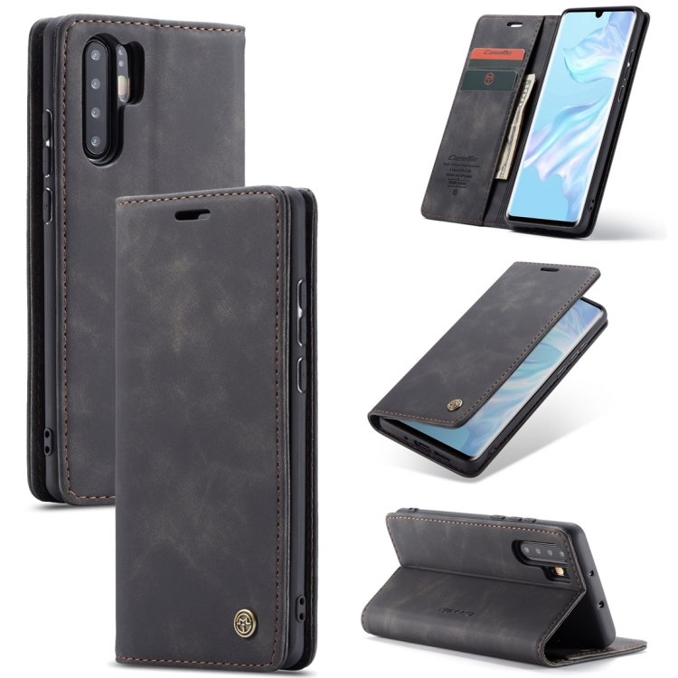 CaseMe-013 Multifunctional Retro Frosted Horizontal Flip Leather Case for Huawei P30 Pro, with Card Slot & Holder & Wallet