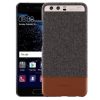 For Huawei P10 Cloth Texture PC Shockproof Protective Back Case(Light Gray)