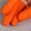 100pcs / Pack Antistatic Antislip Durable Fingertips Latex Protective Gloves, Size: L, 2.8*6.5cm