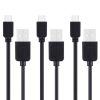 3 PCS HAWEEL 1m High Speed Micro USB to USB Data Sync Charging Cable Kits For Galaxy, Huawei, Xiaomi, LG, HTC and other Smart Phones