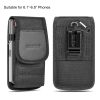 HAWEEL 6.1-6.8 inch Nylon Cloth Phone Belt Clip Carrying Pouch with Card Slot