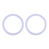 2 PCS Rear Camera Glass Lens Metal Protector Hoop Ring for iPhone 12