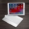 F102AS For iPad 10.2 inch Colorful Backlit Rotatable Bluetooth Keyboard Leather Tablet Case with Pen Slot Function