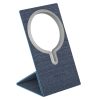 ROCK RPH0969 PU Leather Carbon Fiber MagSafe Magnetic Wireless Charger Folding Stand for iPhone 12 Series