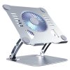 R-JUST HZ22 Dual-purpose Desktop Fan Aluminum Alloy Laptop  Bracket with Light