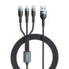 REMAX RC-070TH 1.2m 2A 3 in 1 USB to 8 Pin & USB-C / Type-C & Micro USB Charging Cable