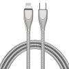 ADC-009 USB-C / Type-C to 8 Pin Zinc Alloy Hose Fast Charging Data Cable, Cable Length: 1m