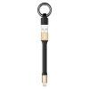IVON CA90 2.4A USB to 8 Pin Portable Data Cable with Ring, Length: 14.5cm